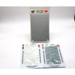 Lot VTG Microscale Decals HO Alpha & Numbers #90151 #90152 Scales: O, S, HO & N